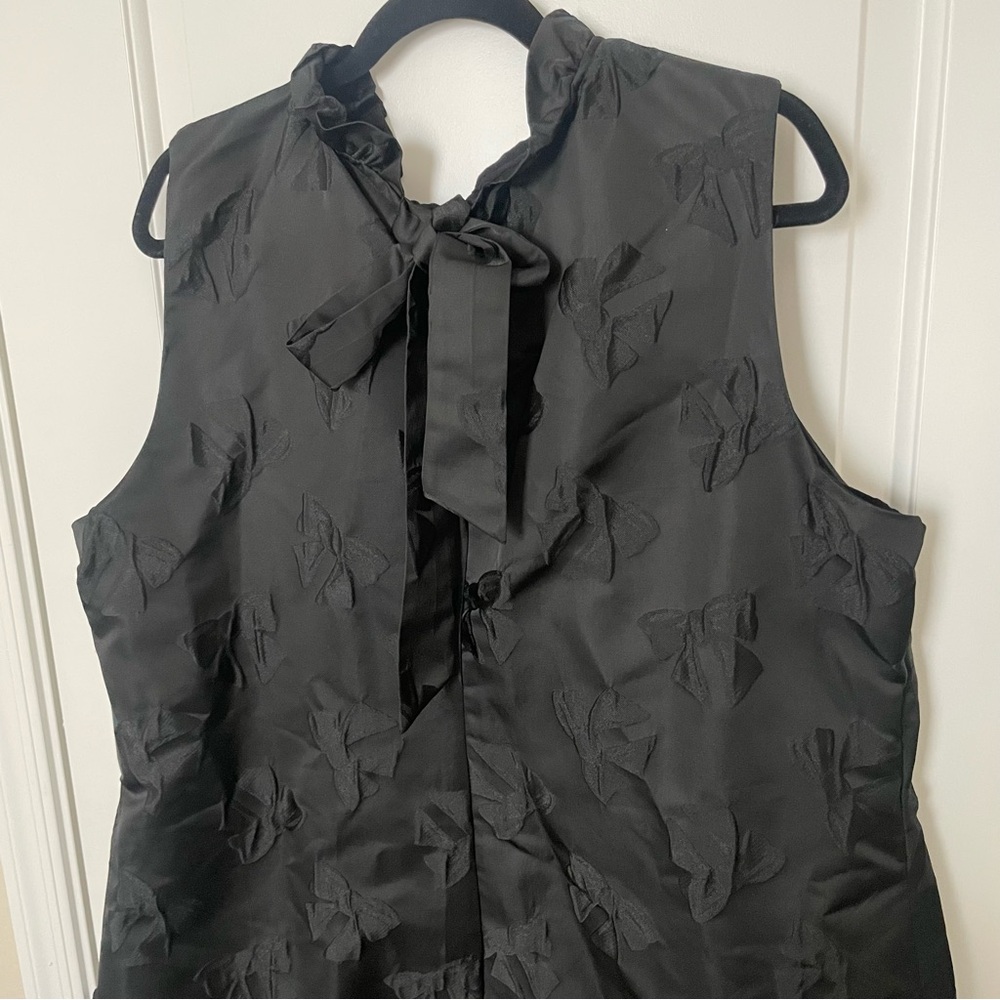 NEW Draper James Black Bow Jacquard Dress - Picture 11 of 16